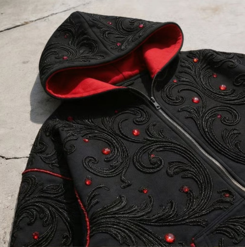 'Icon' - Red Gemstone Hoodie