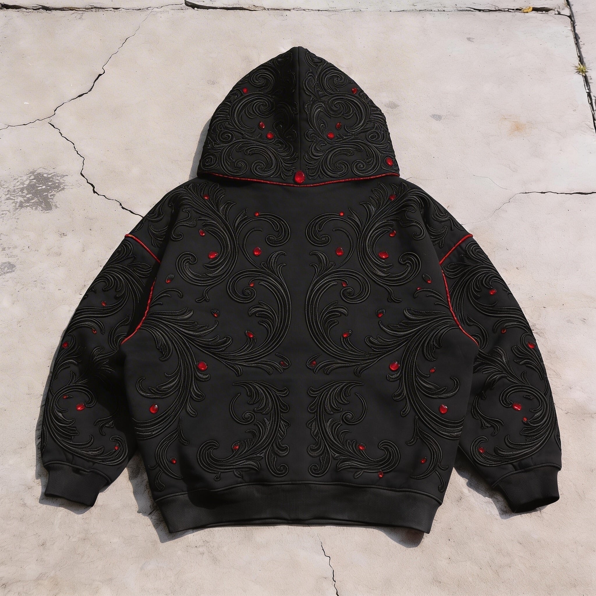'Icon' - Red Gemstone Hoodie